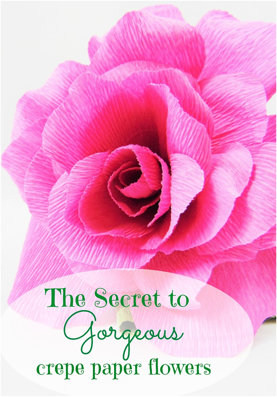 The Secret to Perfect Crepe Paper Flowers - Catching Colorflies